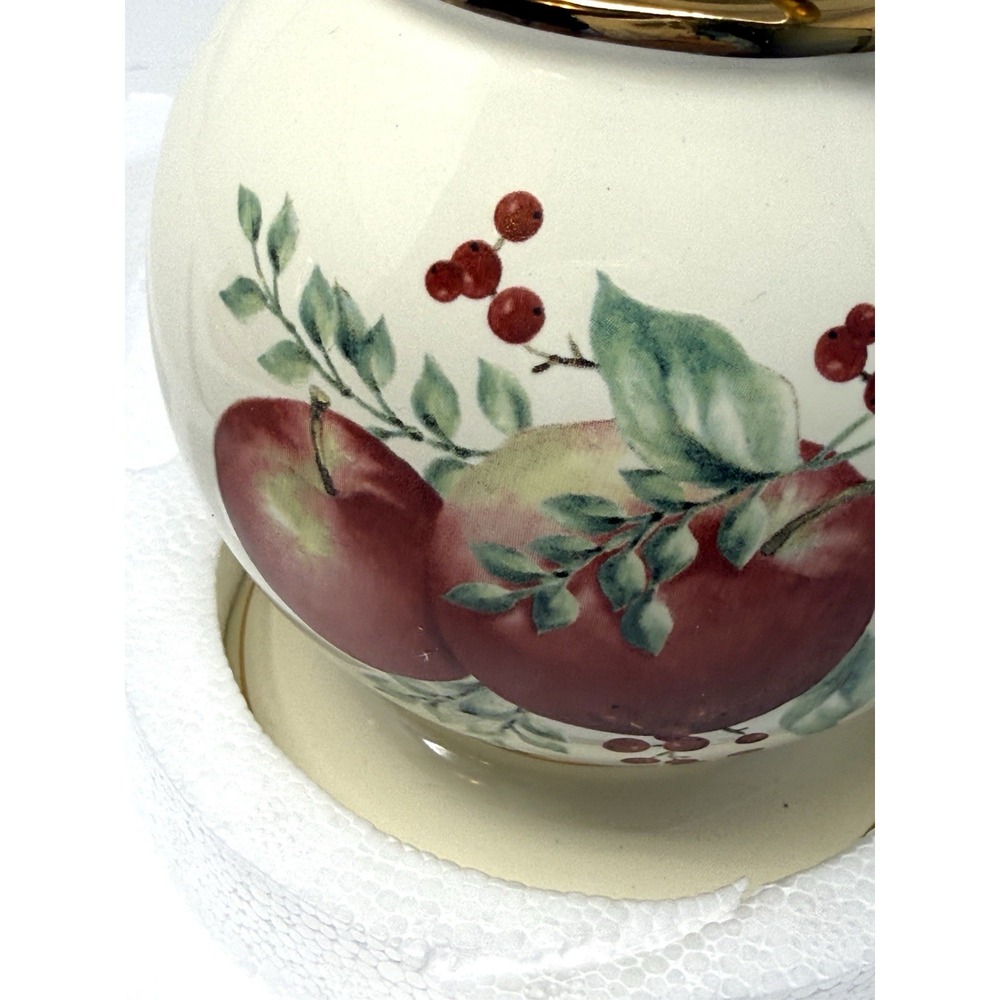 Lenox Williamsburg Boxwood and Pine Candle Lamp Tealight Votive Candleholder B - Picture 9 of 15